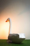 Swan PDF Template, Low Poly, Paper Sculpture, DIY, Pepakura Pattern, Handmade, Papercraft, Lowpoly, Lowpoly Papercraft