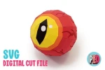 Monster Eyeball 3D Papercraft SVG