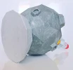 Moon with a Rocket Papercraft Template - Low Poly, Pepakura PDF, DIY Handmade, Home Decoration, Creative Gifts