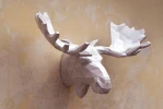 Moose Sculpture Papercraft, DIY, Papercraft