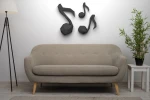 Music Note 3D Wall Decor Low poly Papercraft, DIY, PDF
