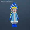 Snow Maiden Papercraft Template - Low Poly, Pepakura PDF, DIY Handmade, Home Decoration, Creative Gifts