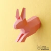 Jumping Bunny Papercraft, DIY Paper Sculpture, Wall Decor, Low Poly Papercraft