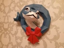 Christmas Snake Wreath Papercraft Template - Low Poly, Pepakura PDF, DIY Handmade, Home Decoration, Creative Gifts