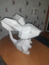 Little Mouse PDF Template, Low Poly, Paper Sculpture, DIY, Pepakura Pattern, Handmade, Papercraft, Lowpoly, Lowpoly Papercraft