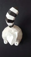 Cucul Raton (Raccoon Bottom) Papercraft, Lowpoly Papercraft, Fovea - Papercraft - Nonitt