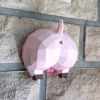 Cucul Cochonou (Pig Bottom) Papercraft, Lowpoly Papercraft, Fovea - Papercraft - Nonitt