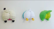 Cucul Canard (Duck Bottom) Papercraft, Lowpoly Papercraft, Fovea - Papercraft - Nonitt