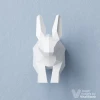 Jumping Bunny Papercraft, DIY Paper Sculpture, Wall Decor, Low Poly Papercraft