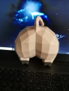 Cucul Cochonou (Pig Bottom) Papercraft, Lowpoly Papercraft, Fovea - Papercraft - Nonitt
