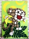 Mosaic Monkey Papercraft, Lowpoly Papercraft, Fovea - Papercraft - Nonitt