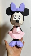 Minnie Mouse Papercraft, Lowpoly Papercraft, Fovea - Papercraft - Nonitt