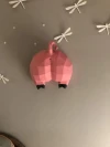 Cucul Cochonou (Pig Bottom) Papercraft, Lowpoly Papercraft, Fovea - Papercraft - Nonitt