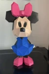 Minnie Mouse Papercraft, Lowpoly Papercraft, Fovea - Papercraft - Nonitt