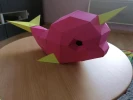 Narvalo (Narwhal / Unicorn Whale) Papercraft, Lowpoly Papercraft, Fovea - Papercraft - Nonitt