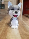 Wobble Shiba Papercraft, Lowpoly Papercraft, Fovea - Papercraft - Nonitt
