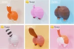 Cucul Raton (Raccoon Bottom) Papercraft, Lowpoly Papercraft, Fovea - Papercraft - Nonitt