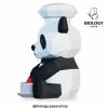 Panda Pastry Chef Low Poly Papercraft Template Pepakura PDF DIY Handmade