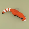 Red Panda PDF Template, Low Poly, Paper Sculpture, DIY, Pepakura Pattern, Handmade, Papercraft, Lowpoly, Lowpoly Papercraft