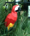 Macaw Parrot Low Poly Papercraft, Paper Sculpture, Low Poly PDF Template, DIY Decor & Gift