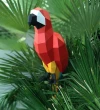 Macaw Parrot Low Poly Papercraft, Paper Sculpture, Low Poly PDF Template, DIY Decor & Gift