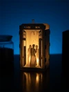 Doctor Who DIY Layered 3D Lantern Papercut Template | Digital Lightbox Art for Home Decor, Shadow Box SVG PDF