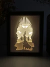 Game of Thrones DIY Layered 3D Lightbox Papercut Template | Digital Lightbox Art for Home Decor, Shadow Box SVG PDF