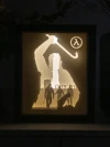 Half-Life DIY Layered 3D Lightbox Papercut Template | Digital Lightbox Art for Home Decor, Shadow Box SVG PDF