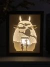 My Neighbor Totoro DIY Layered 3D Lightbox Papercut Template | Digital Lightbox Art for Home Decor, Shadow Box SVG PDF