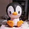 Penguin Papercraft, Lowpoly, Low poly Papercraft