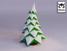 CHISTMAS TREE, Papercraft, Template, DIY, Paper, Low Poly, Holiday, 3D Model, Pdf Low Poply, december, merry, Xmas