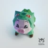 PIGBASAUR, Papercraft, Template, DIY, Paper, Low Poly, Cute, Kawaii, 3D Model, Pdf Low Poply, Kids Toy