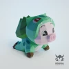 PIGBASAUR, Papercraft, Template, DIY, Paper, Low Poly, Cute, Kawaii, 3D Model, Pdf Low Poply, Kids Toy