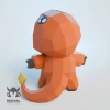 PIGMANDER, Papercraft, Template, DIY, Paper, Low Poly, Cute, Kawaii, 3D Model, Pdf Low Poply, Kids Toy