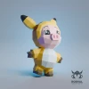 PIKAPIG, Papercraft, Template, DIY, Paper, Low Poly, Cute, Kawaii, 3D Model, Pdf Low Poply, Kids Toy