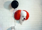 Pennywise 1990 PDF Template, Low Poly, Paper Sculpture, DIY, Pepakura Pattern, Handmade, Papercraft, Lowpoly, Lowpoly Papercraft