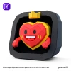 Love Button Kawaii, Tiktok Papercraft Low Poly 3d DIY Kenart10