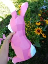 Rabbit Papercraft Template - Low Poly, Pepakura PDF, DIY Handmade, Home Decoration, Creative Gifts