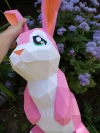 Rabbit Papercraft Template - Low Poly, Pepakura PDF, DIY Handmade, Home Decoration, Creative Gifts