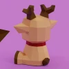 Reindeer Papercraft PDF | Christmas DIY Project | Digital Template for Decoration and Gift | Instant Download