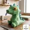 Rugrats Reptar Baby Low Poly Papercraft Template Pepakura PDF DIY Handmade