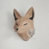 Fox Head Papercraft Low Poly Decoration, PDF Template, DIY Paper 3D CumulusCraft