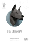 Papercraft 3D Doberman + Pitbull + Bullterrier Head Pepakura PDF Template