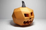 3D Papercraft Pumpkin Template: DIY Halloween Decor (PDF)