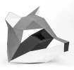 Papercraft Raccoon Mask: 3D Low Poly Animal Sculpture (PDF Pattern)