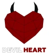 Devil Heart Papercraft Sculpture DIY Gothic PDF
