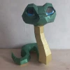 Snake Papercraft Template - Low Poly, Pepakura PDF, DIY Handmade, Home Decoration, Creative Gifts