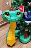 Snake Papercraft Template - Low Poly, Pepakura PDF, DIY Handmade, Home Decoration, Creative Gifts