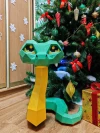 Snake Papercraft Template - Low Poly, Pepakura PDF, DIY Handmade, Home Decoration, Creative Gifts
