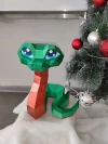 Snake Papercraft Template - Low Poly, Pepakura PDF, DIY Handmade, Home Decoration, Creative Gifts